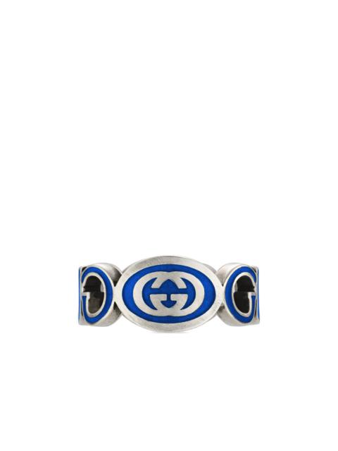 Gucci Interlocking G Enamel Ring