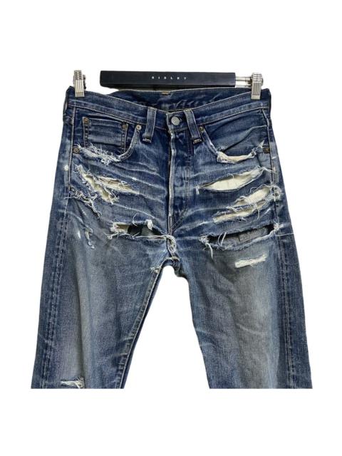Levi's Vintage Levis 501xx Big E Selvedge Thrashed Jeans Made Japan