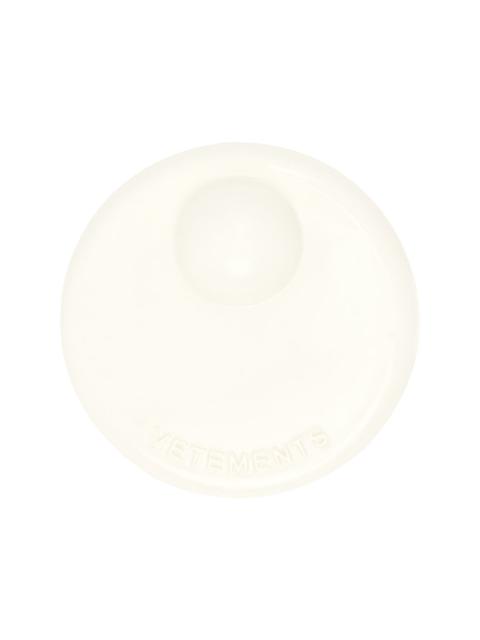 VETEMENTS Beige Security Tag Brooch