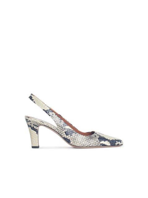 PARIS TEXAS Paris Texas 'Belle' Multicolor Leather Slingbacks Women
