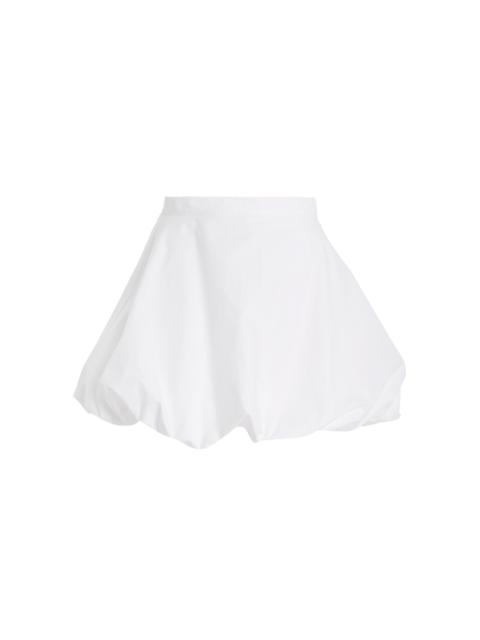 BY MALENE BIRGER Brey Bubble Cotton Mini Skirt white