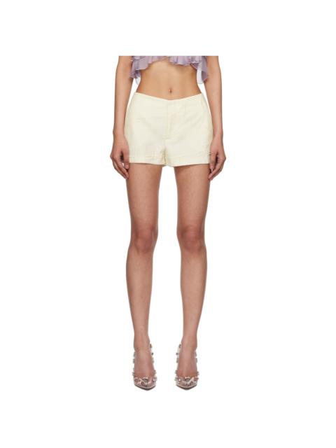 Blumarine Off-White Pocket Shorts