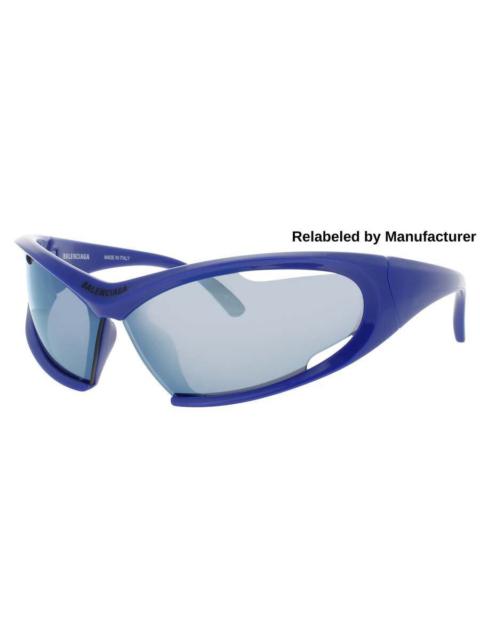BALENCIAGA Balenciaga Ladies Blue Rectangular Sunglasses BB0318S002R