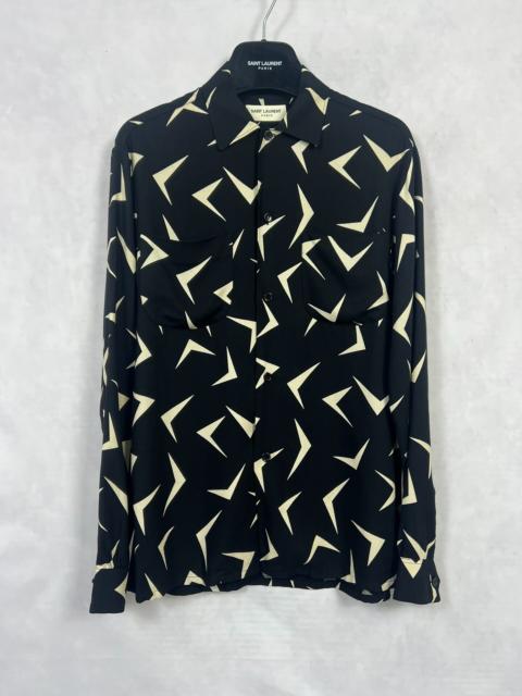SAINT LAURENT Saint Laurent 15FW Boomerang Print Button-Up Shirt