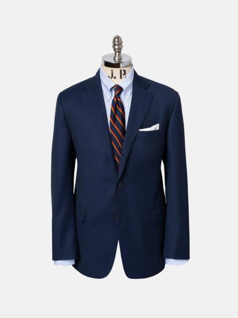 J. PRESS MADE-IN-USA BLUE BIRDSEYE WOOL SUIT