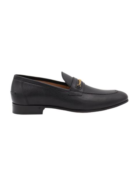 Valentino Black Leather Loafers