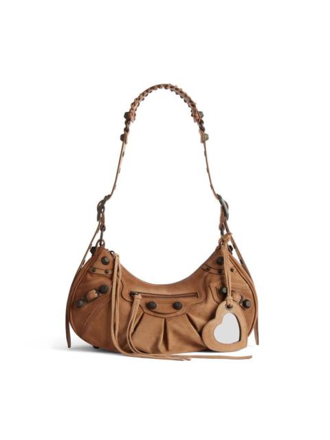 BALENCIAGA Women's Le Cagole Shoulder Bag Small in Camel