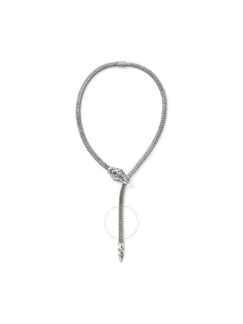 Other Designers John Hardy Naga Y Necklace, Sterling Silver, Diamonds, 7.5MM - NBS603561BSPDIX20