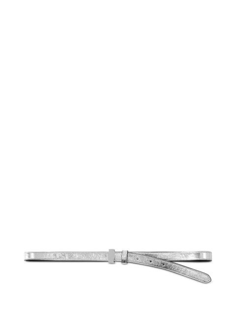 VERONICA BEARD Crinkle Leather Dash Belt