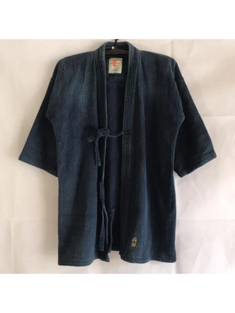 Other Designers Vintage hana fibre indigo kimono