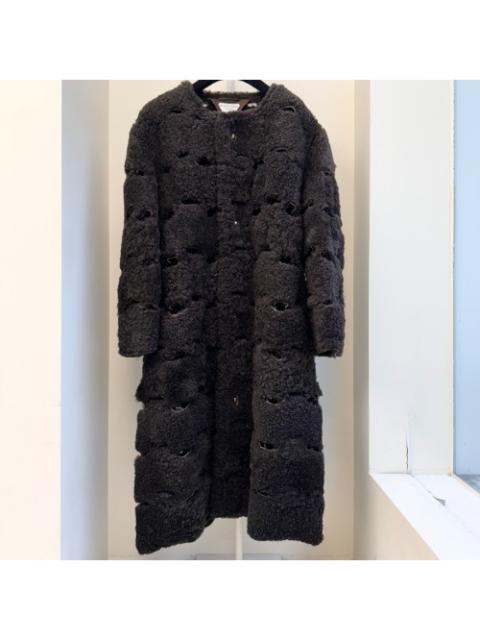 Bottega - Bottega Veneta Shearling Wool Long Coat M