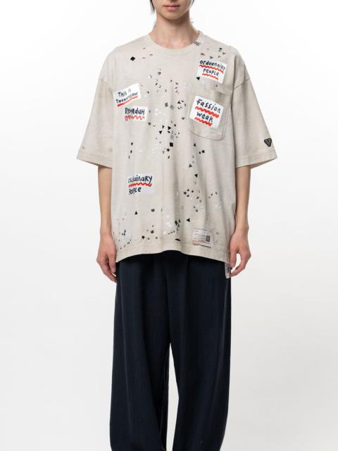 Maison MIHARAYASUHIRO Embellished Sticker T-shirt