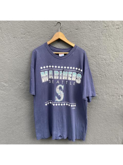 Other Designers Thrashed Faded Vintage 90s Distressed Mariners Seattle Tee