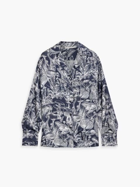 Stella McCartney Printed silk-twill shirt
