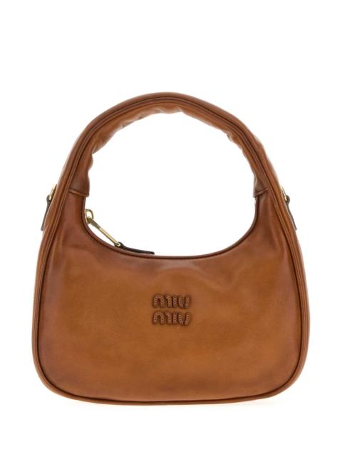 Miu Miu Miu Miu Women Caramel Leather Wander Handbag