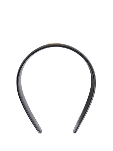 Valentino Leather-Vlogo-Headband