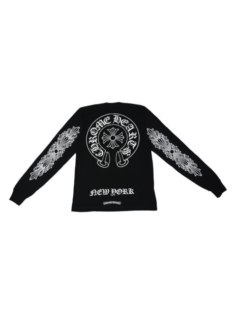 Chrome Hearts Chrome Hearts New York Exclusive Horseshoe L/S T-Shirts Black