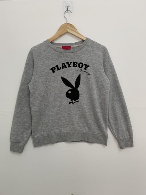 Other Designers Playboy - Playboy Bunny Sweatshirt Big Logo Size Large Colour Grey