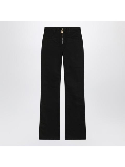 Chloé Chloé Black Slim Jeans With Charm Zip Women
