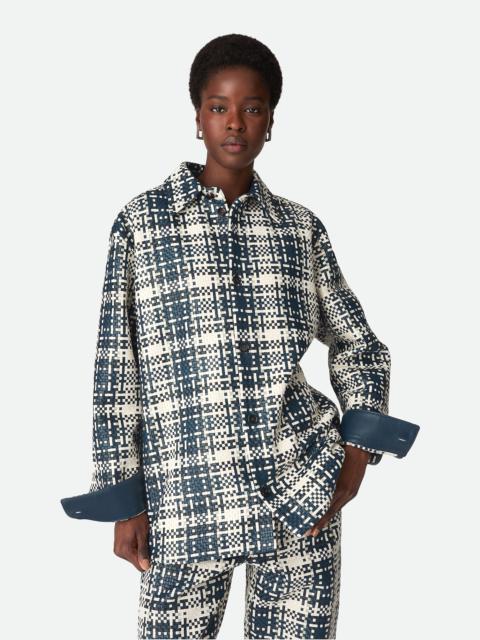 Bottega Veneta Mini Intreccio Leather Shirt