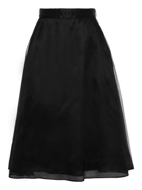 Thom Browne Flared lace-up tulle skirt