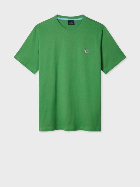 Paul Smith Mid Green Organic Cotton Zebra Logo T-Shirt