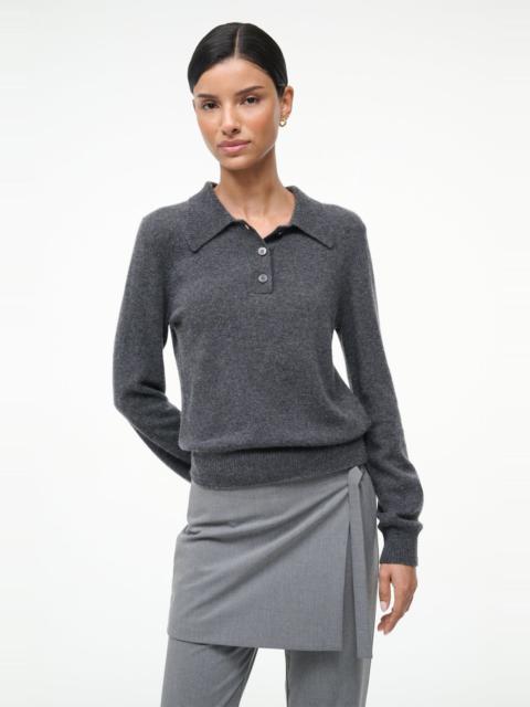 STAUD STAUD GEMMA CASHMERE SWEATER CHARCOAL