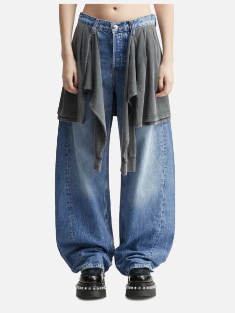 alexanderwang.t PRE-STYLED BALLOON LEG JEAN