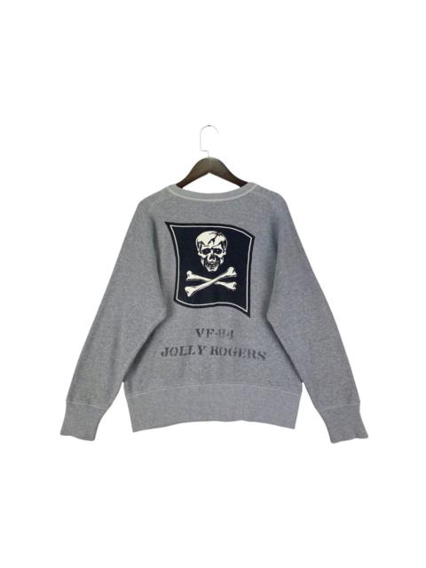 Other Designers Buzz Rickson's - Buzz Rickson’s Jolly Rogers VF-84 Sweatshirt Crewneck