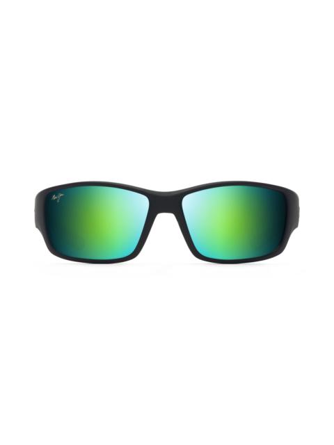 Maui Jim Maui Jim Local Kine 61mm Polarized Sunglasses in Black/Green/Grey at Nordstrom