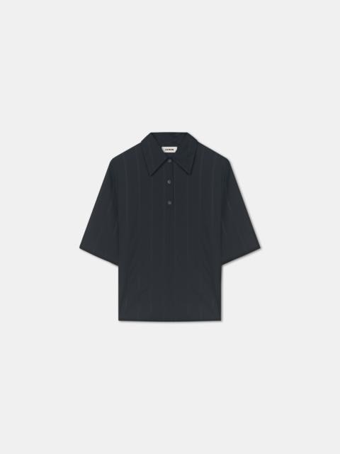 AERON MAE
High neck short sleeved shirt