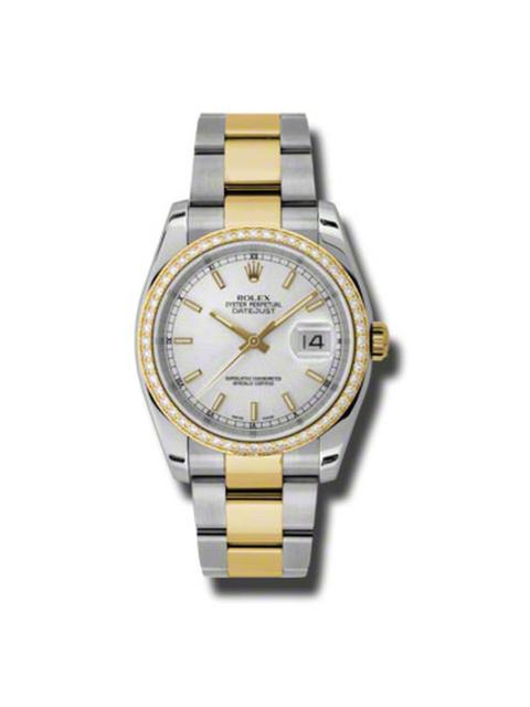 ROLEX Rolex Oyster Perpetual Datejust 36 Silver Dial Stainless Steel and 18K Yellow Gold Bracelet Automati