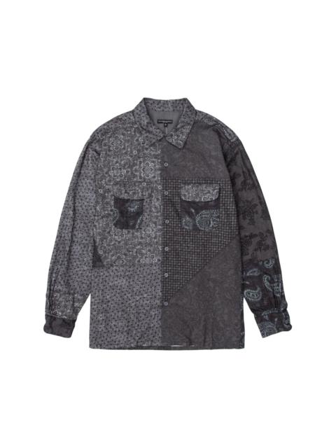 patchwork cotton shirt