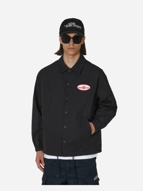 AWAKE NY King Logo Twill Coaches Jacket Charcoal
