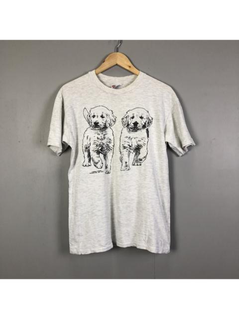 Other Designers Vintage - Vintage 90s Art Dog print Tshirt