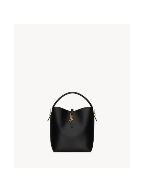 SAINT LAURENT Saint Laurent Black Leather Le 37 Bucket Bag