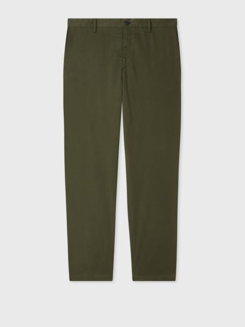 Paul Smith Dark Khaki Garment Dye Chinos