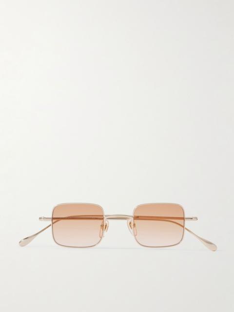 GUCCI Square-Frame Silver-Tone Sunglasses Gold