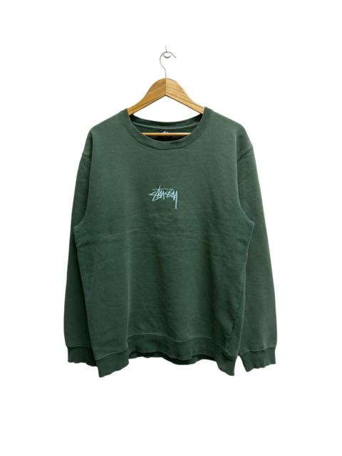 Stüssy Stussy Emdroidery Center Logo Distressed Sweatshirt