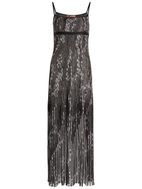 Missoni Missoni Patterned-jacquard Metallic-knit Midi Dress