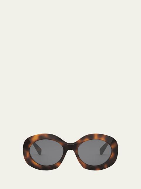 CELINE Triomphe Round Acetate Sunglasses