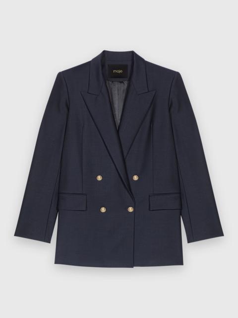 maje Suit jacket with gold buttons