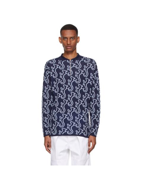 SERAPIS Navy Hippocampus Polo
