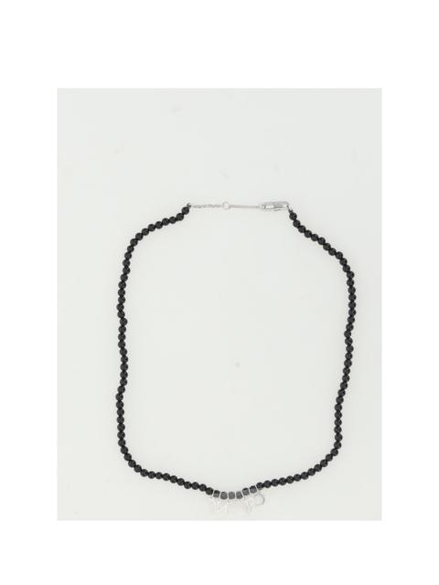 CELINE Celine Men Onyx Beads Necklace