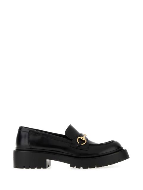 GUCCI Gucci Women Black Leather Loafers