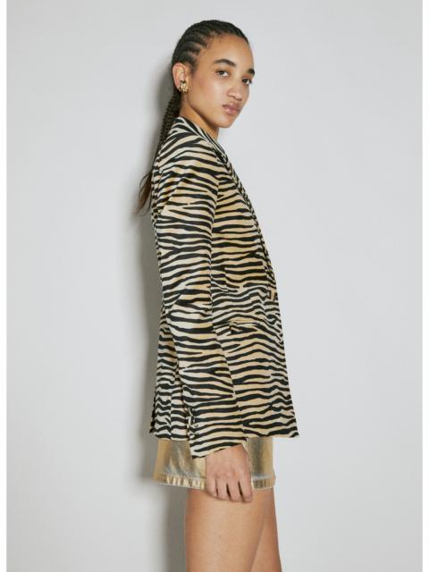 rabanne Rabanne Women Tiger Print Tailored Blazer