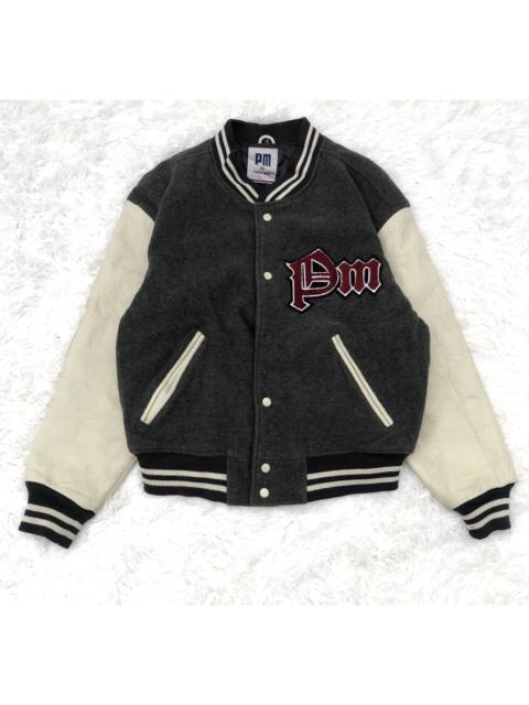 Other Designers PERSON'S - Mohair Wool Sleeve Leather varsity jacket