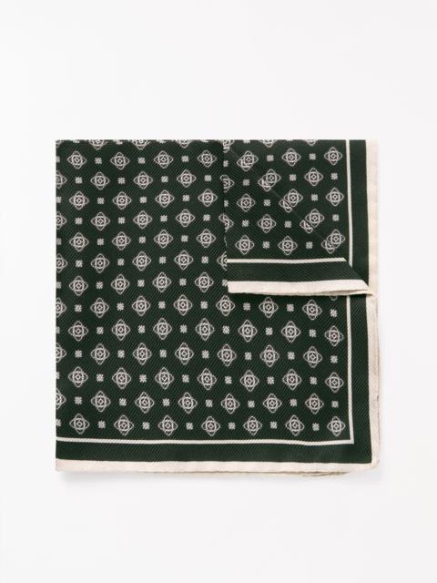 TIGER OF SWEDEN Quadra Silk Handkerchief