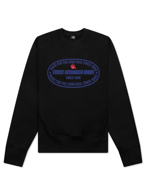 Stüssy AUTHORIZED CREW - BLACK