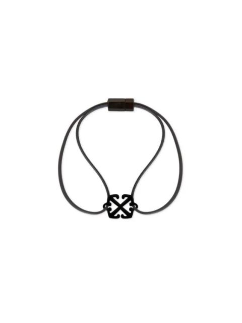 Off-White Enamel Rubber Bracelet